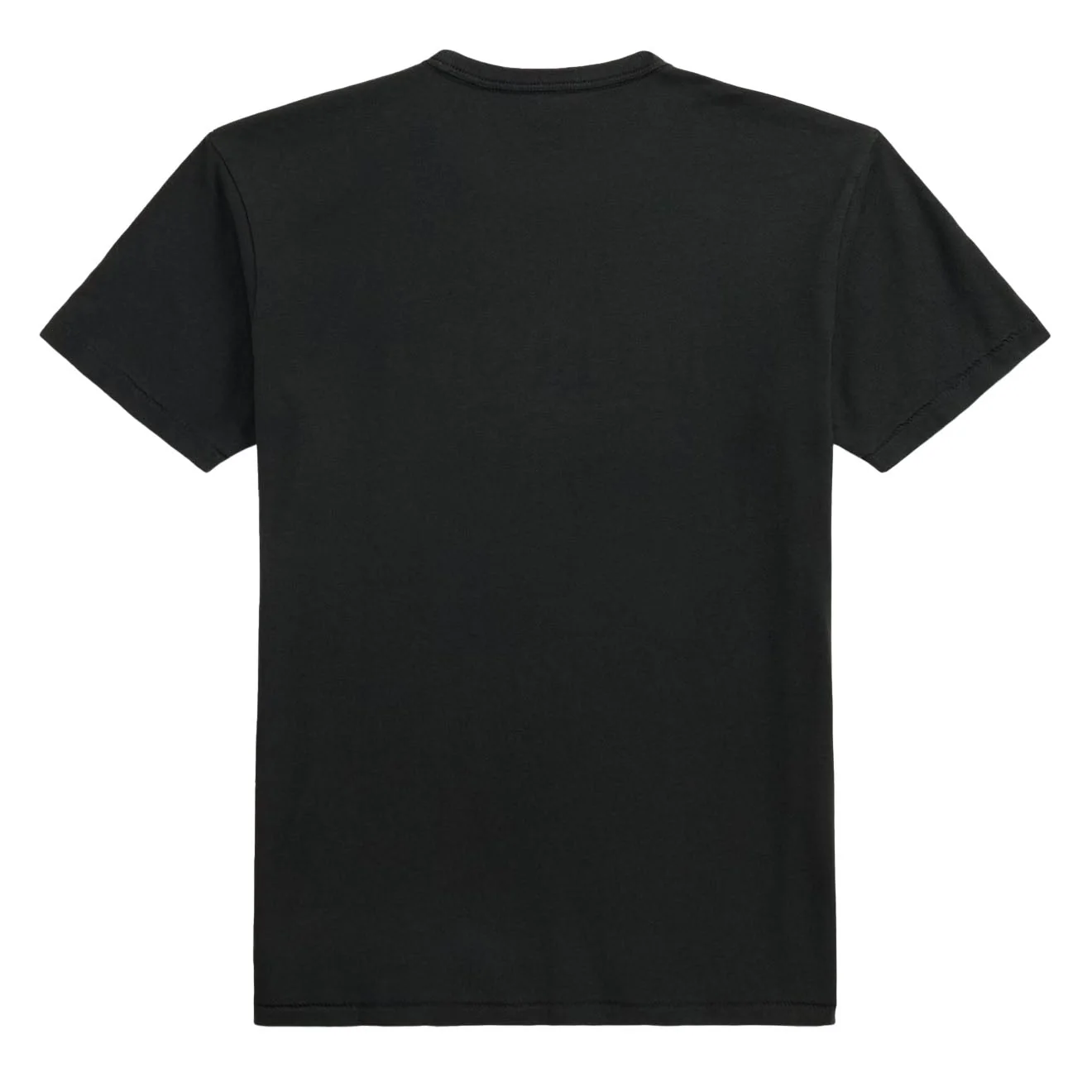 RRL By Ralph Lauren Logo Cotton-Hemp Jersey T-Shirt Faded Black Canvas - Image 2
