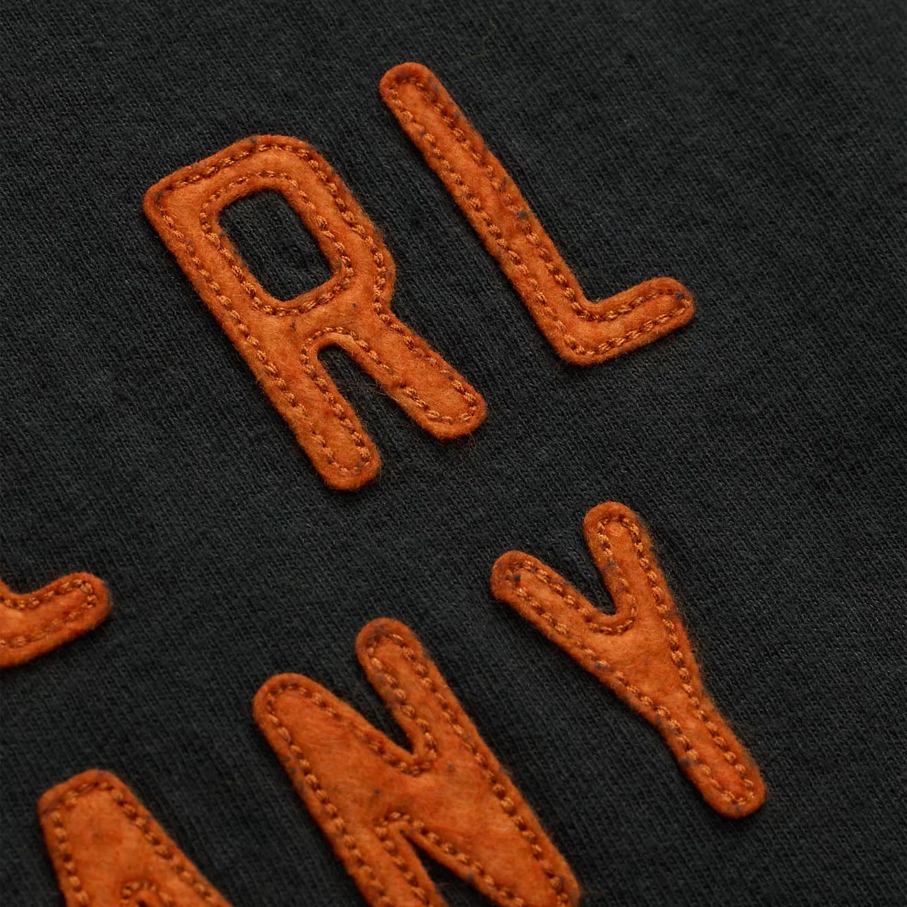 RRL By Ralph Lauren Logo Cotton-Hemp Jersey T-Shirt Faded Black Canvas - Image 3