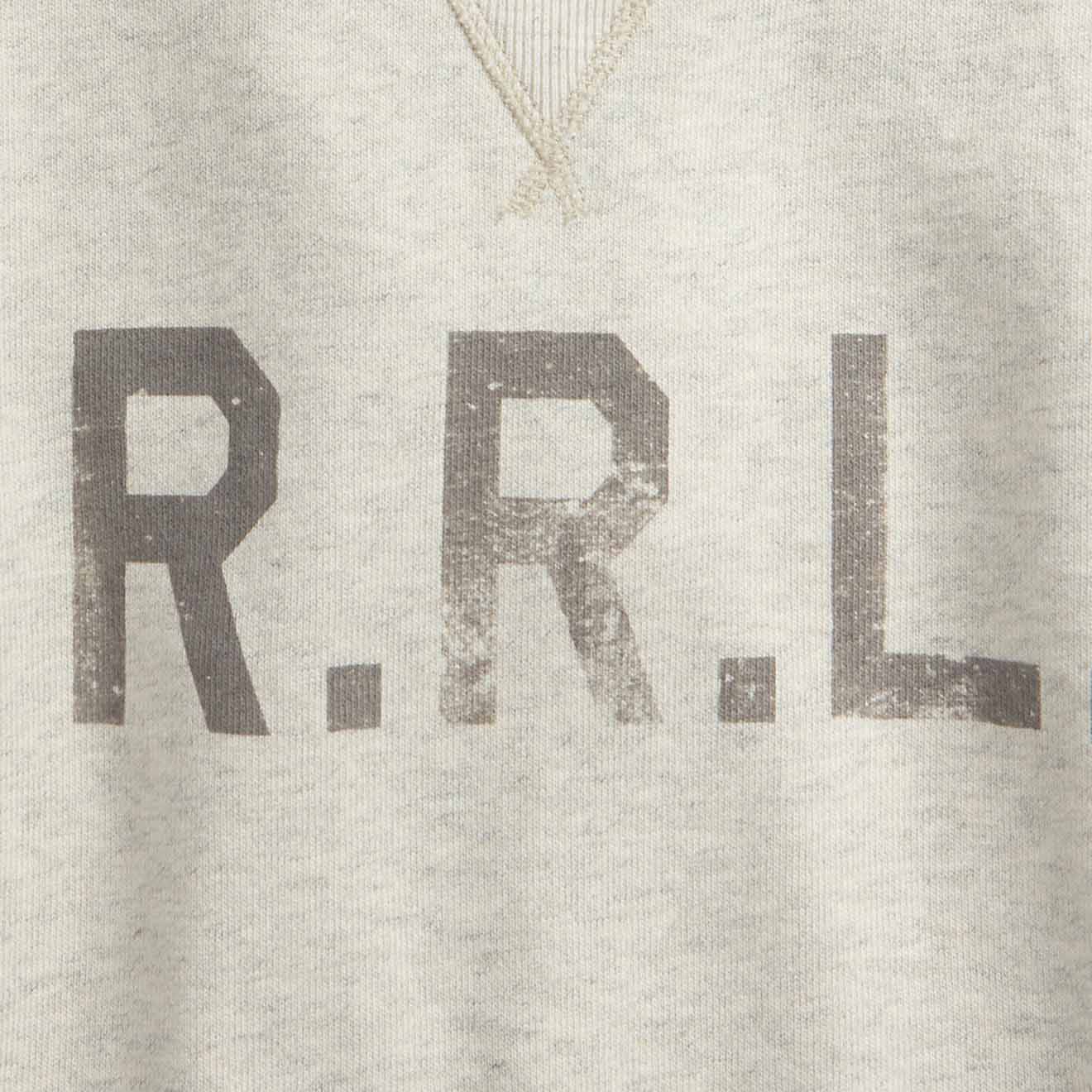 RRL by Ralph Lauren Logo Fleece Pullover Oatmeal Heather - Image 2