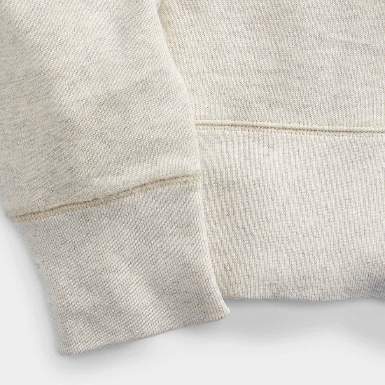 RRL by Ralph Lauren Logo Fleece Pullover Oatmeal Heather - Image 4