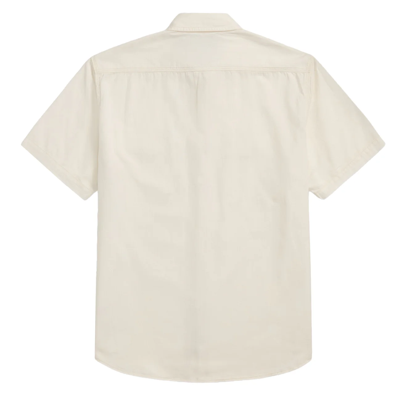 RRL By Ralph Lauren Matlock S/S Short Sleeve Sport Shirt Natural / Off-White - Image 2