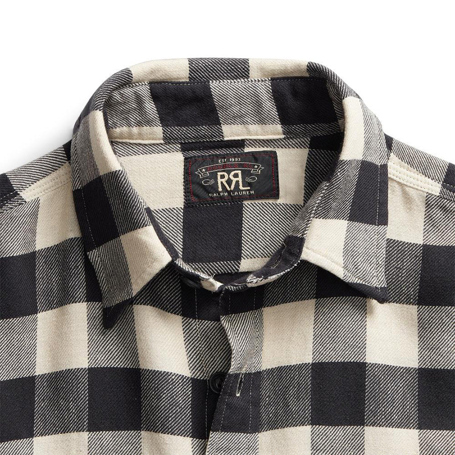 RRL by Ralph Lauren Matlock Work Shirt Black - Image 4