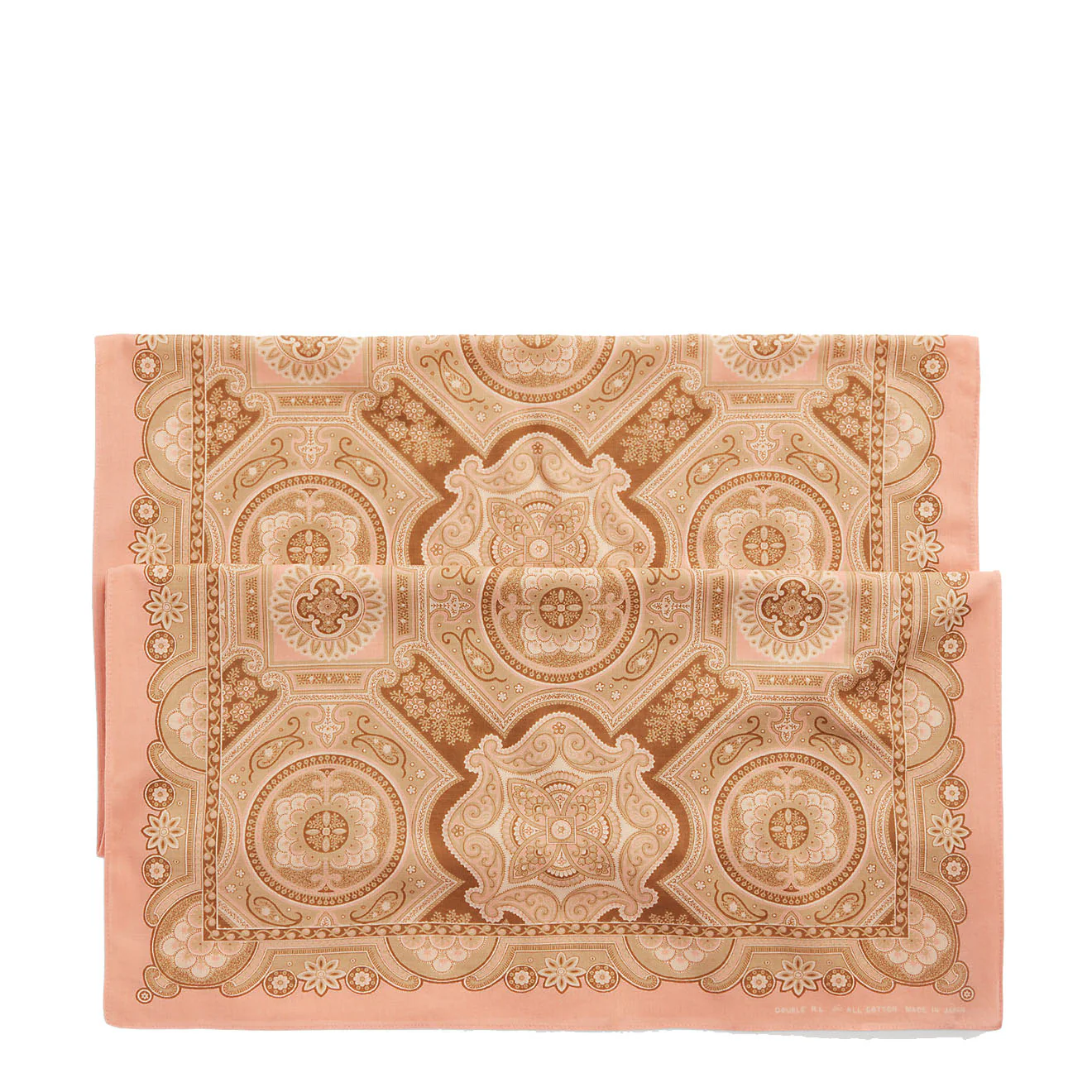 RRL by Ralph Lauren Medallion-Print Cotton Scarf Faded Pink / Cream / Brown - Image 4