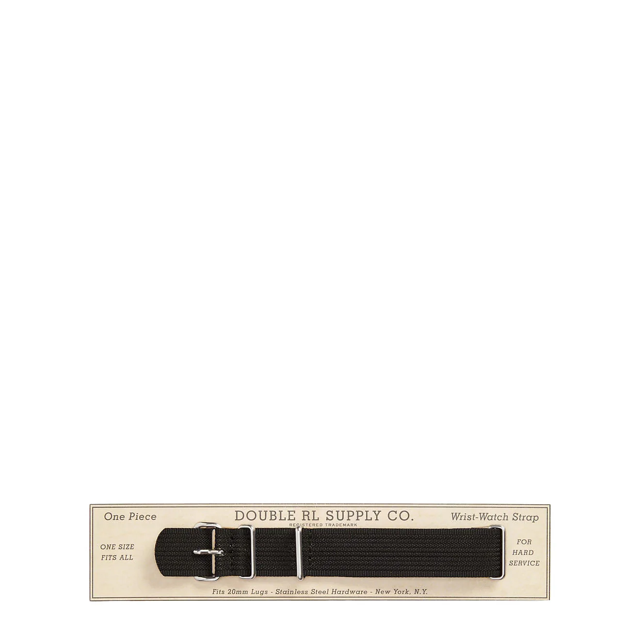 RRL By Ralph Lauren Nylon Wristwatch Strap Black