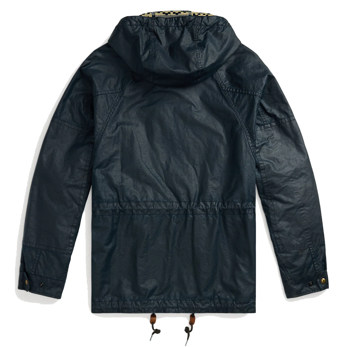 RRL by Ralph Lauren Oilcloth Hooded Jacket Vintage Navy - Image 2