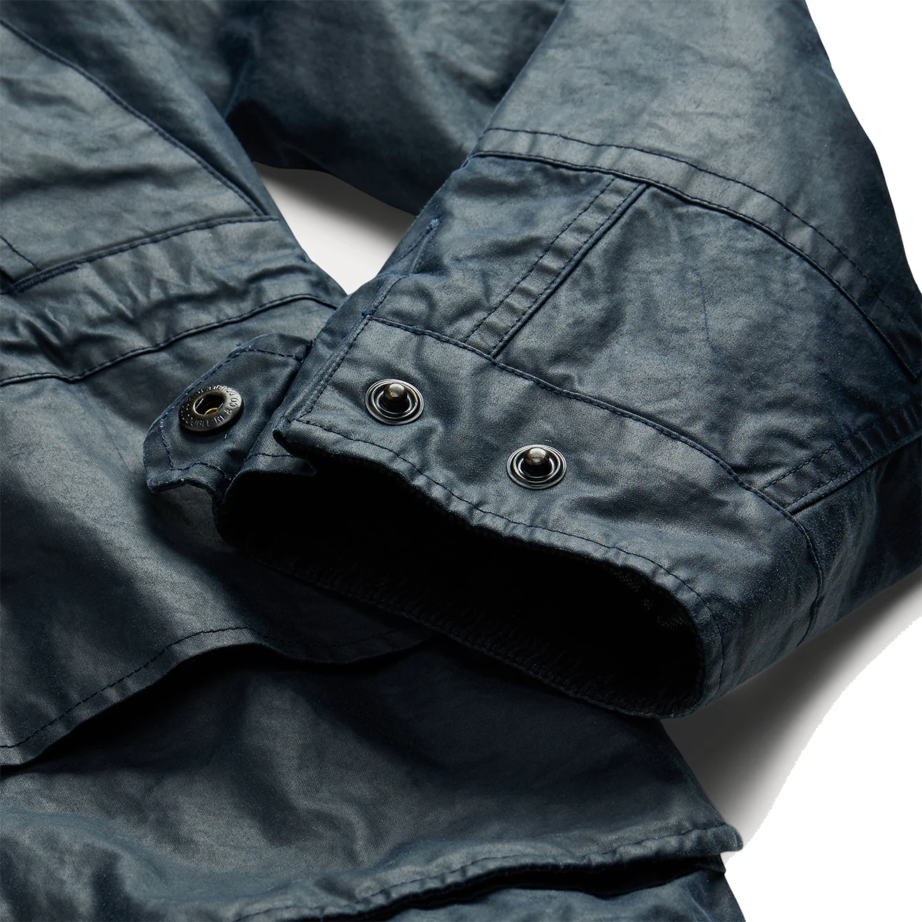 RRL by Ralph Lauren Oilcloth Hooded Jacket Vintage Navy - Image 5