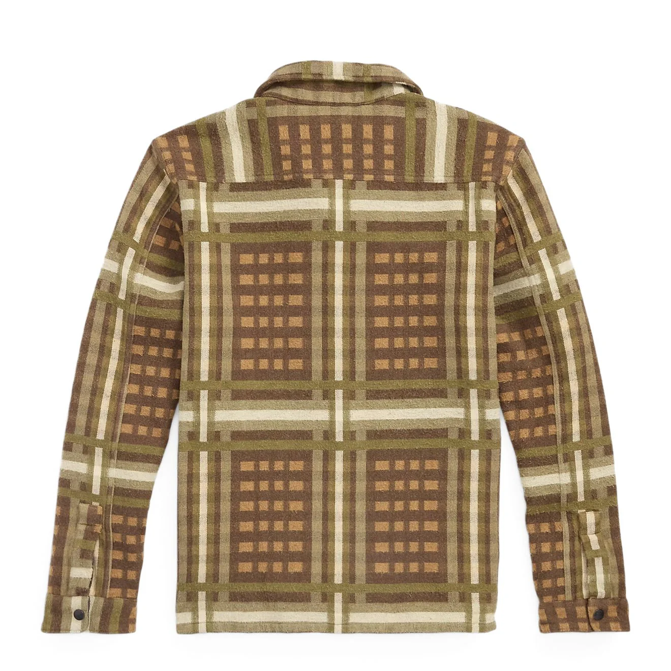 RRL By Ralph Lauren Patterned Jacquard Overshirt Brown Multi - Image 2