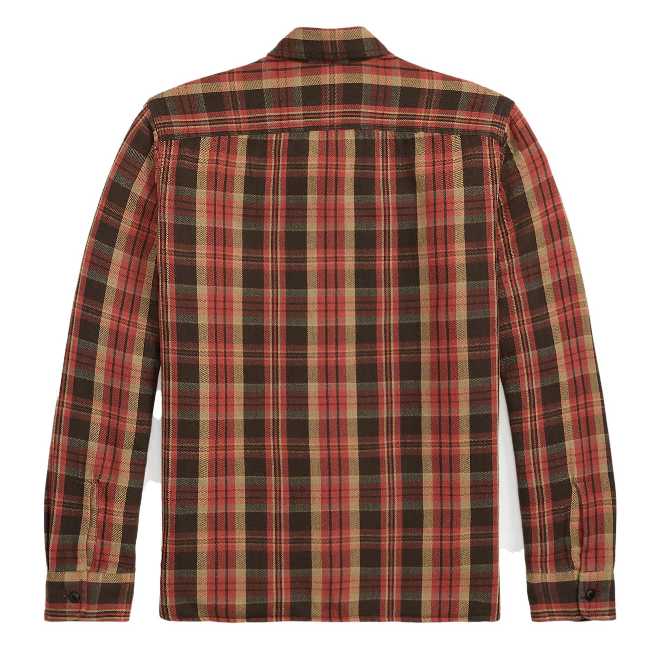 RRL By Ralph Lauren Plaid Twill Workshirt Red/Black Multi - Image 2