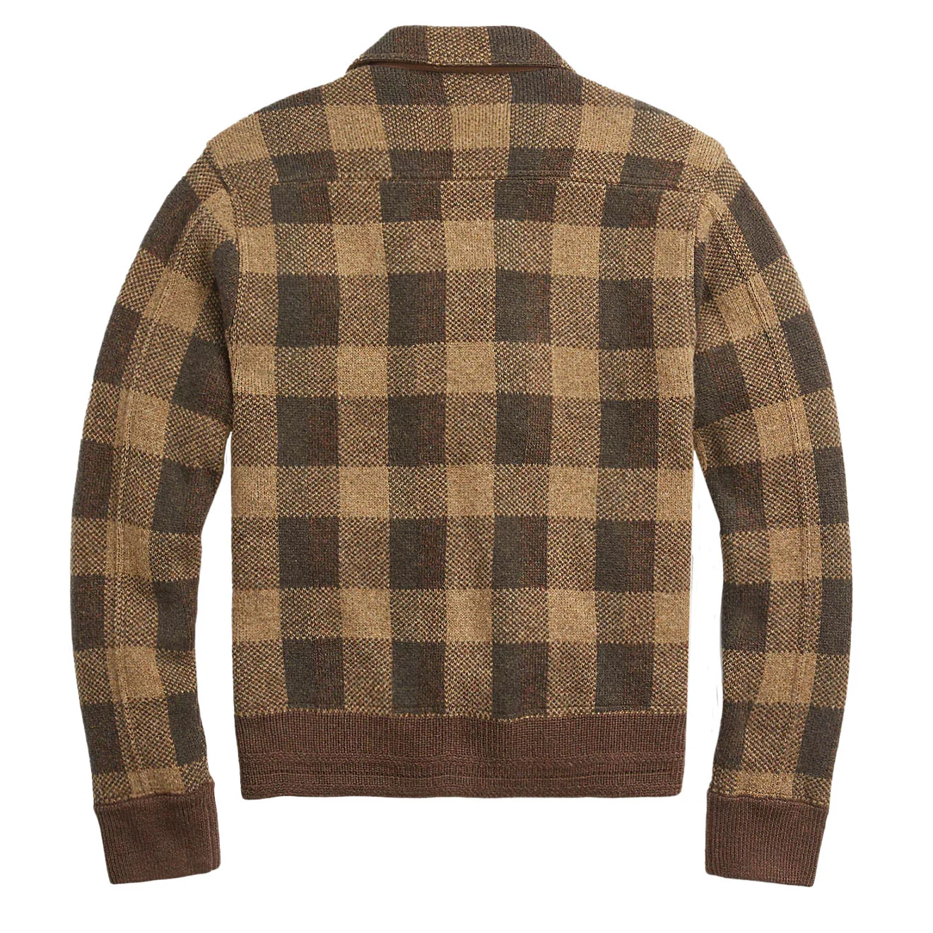 RRL by Ralph Lauren Plaid Wool Jumper Jacket Olive Multi - Image 2