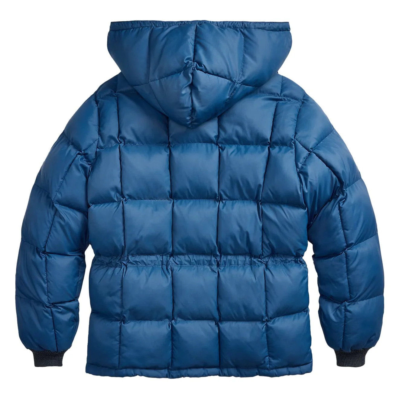 RRL By Ralph Lauren Quilted Ripstop Hooded Jacket Vintage Blue - Image 2