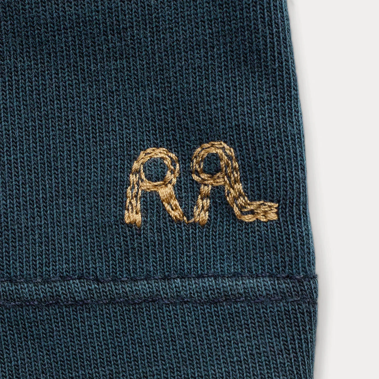 RRL By Ralph Lauren Relaxed Fit Heavyweight Jersey T-Shirt Dark Navy - Image 3