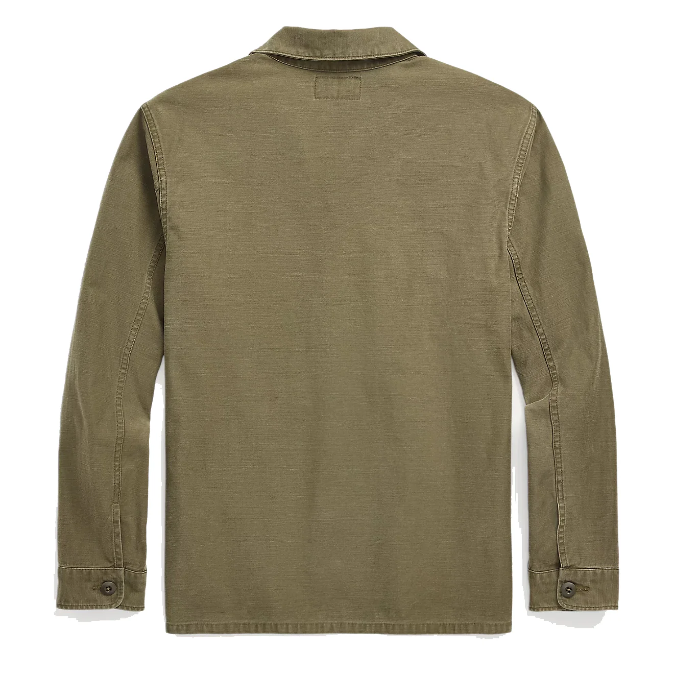 RRL by Ralph Lauren Reverse-Sateen Overshirt Olive - Image 2