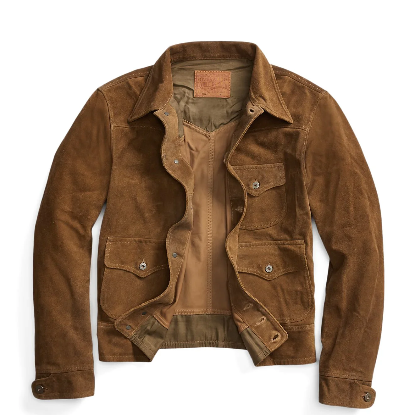 RRL By Ralph Lauren Roughout Suede Jacket Brown - Image 2