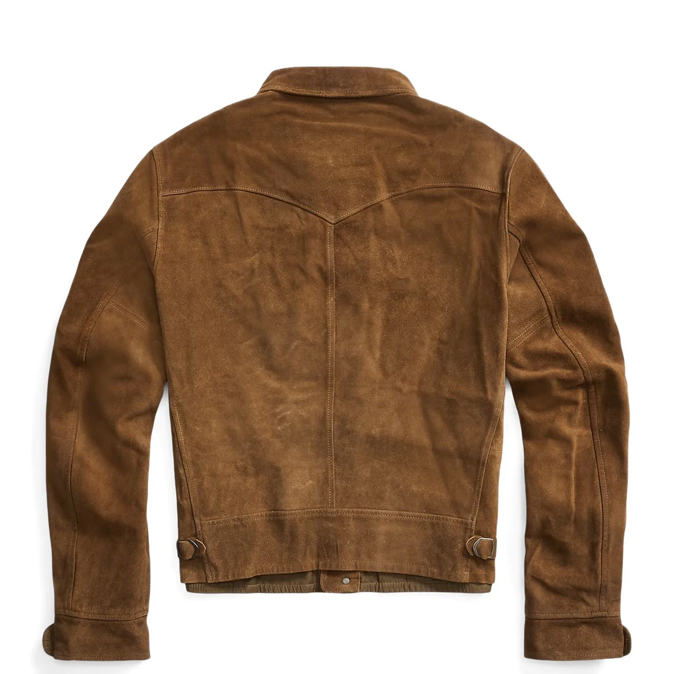 RRL By Ralph Lauren Roughout Suede Jacket Brown - Image 3