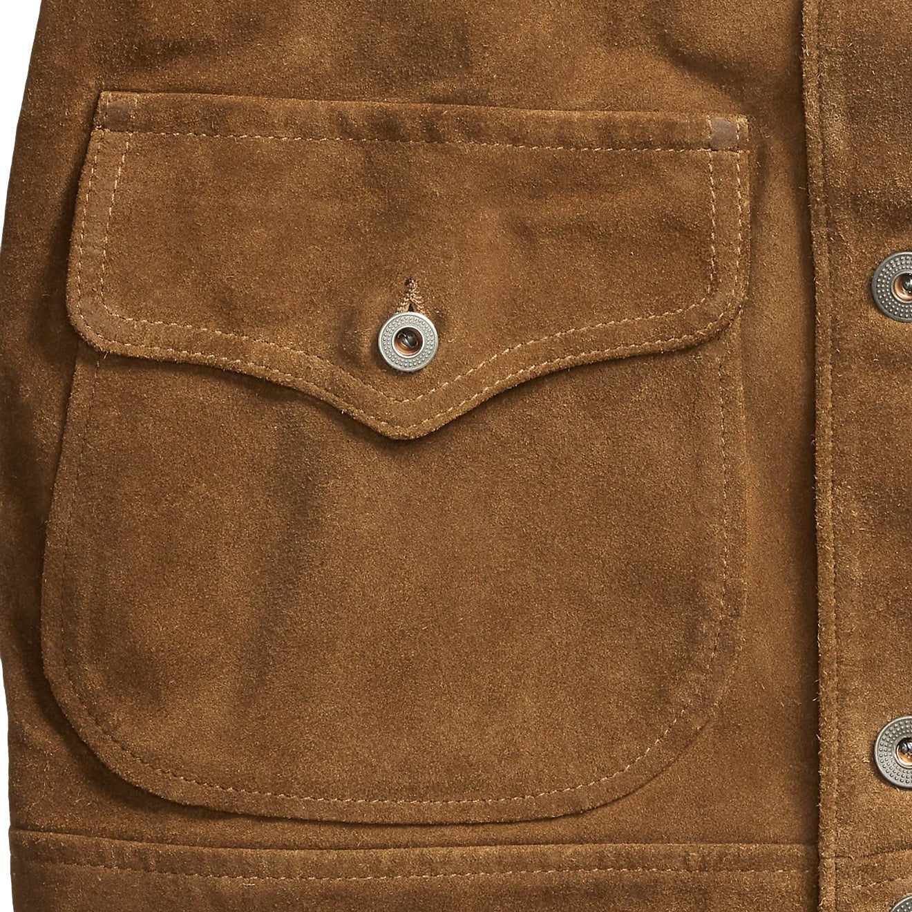 RRL By Ralph Lauren Roughout Suede Jacket Brown - Image 5