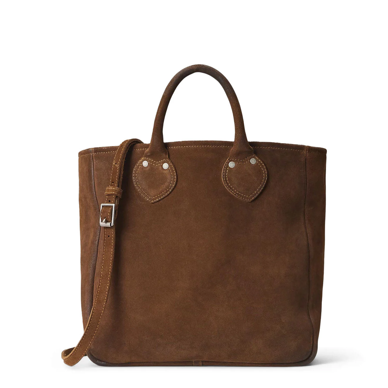 RRL By Ralph Lauren Roughout Suede Tote Brown