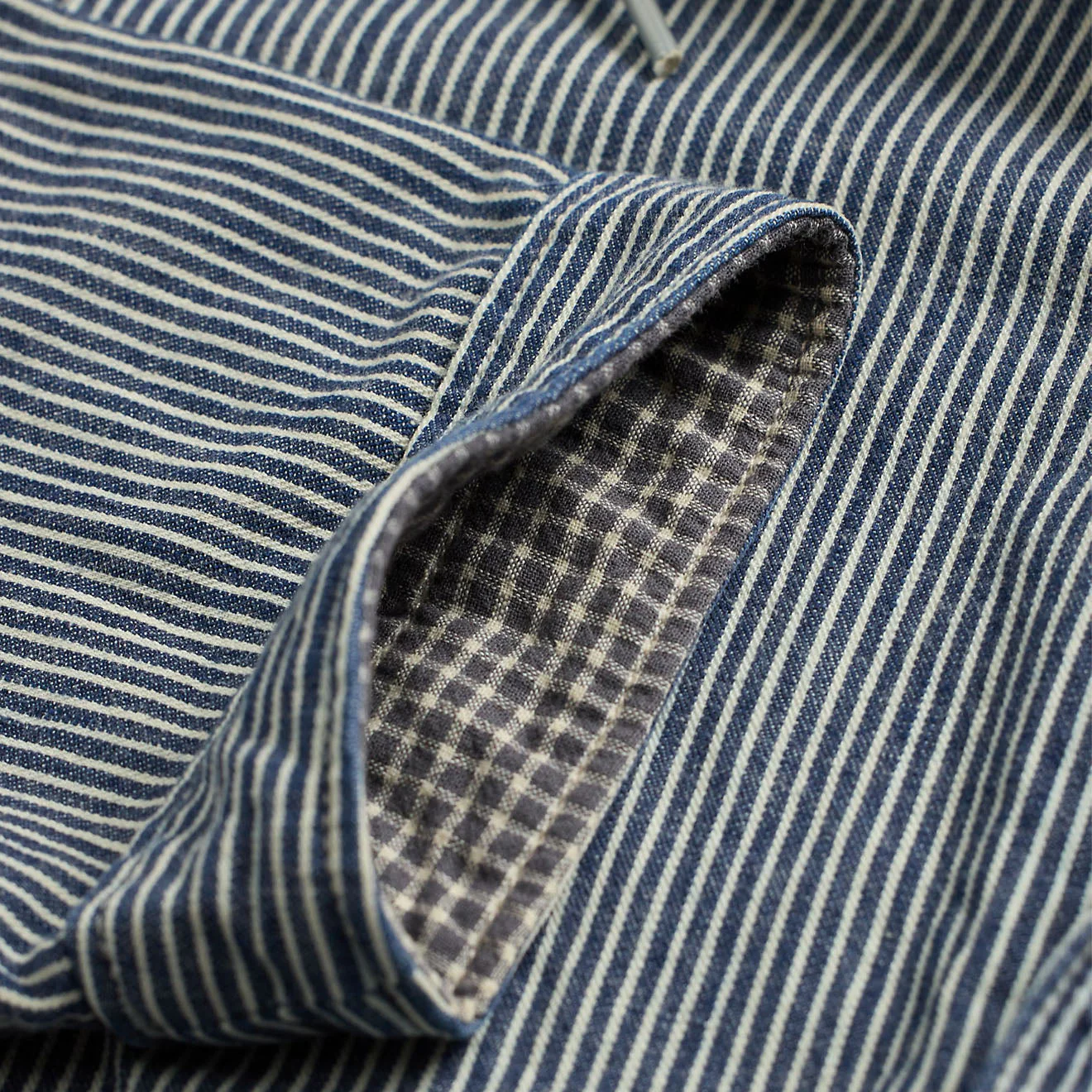 RRL By Ralph Lauren Schooner Unlined Shirt Jacket Navy Multi - Image 3