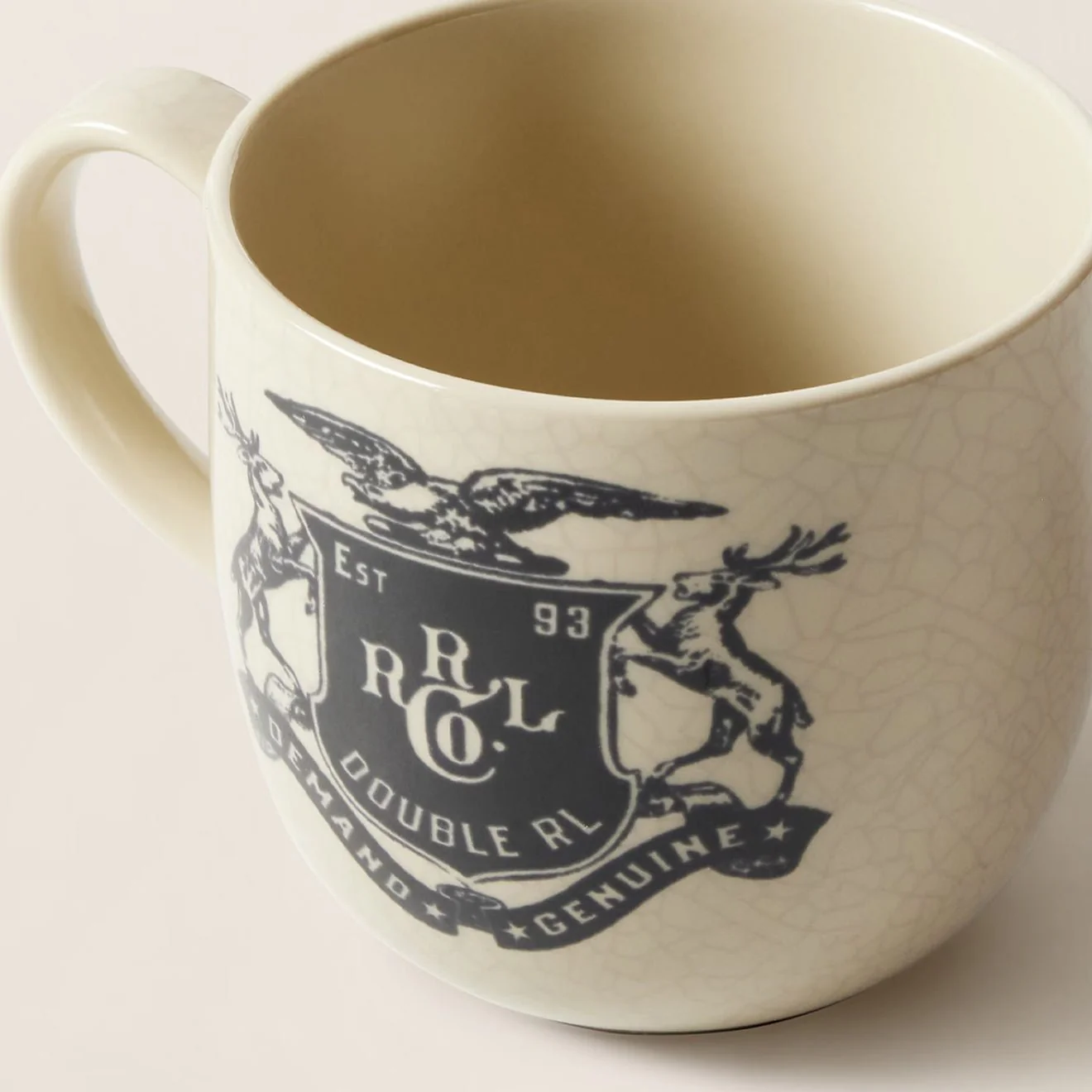 RRL by Ralph Lauren Shield Mug Cream / Black - Image 2