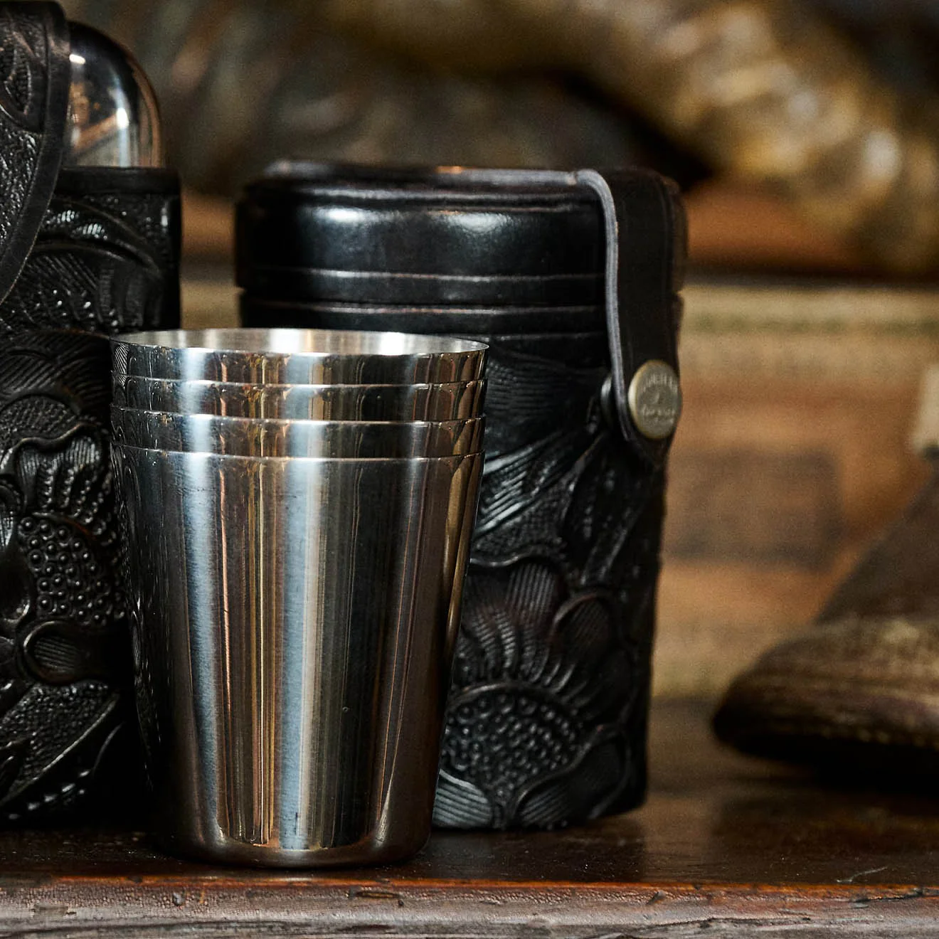 RRL by Ralph Lauren Shot Glasses Silver / Black - Image 5