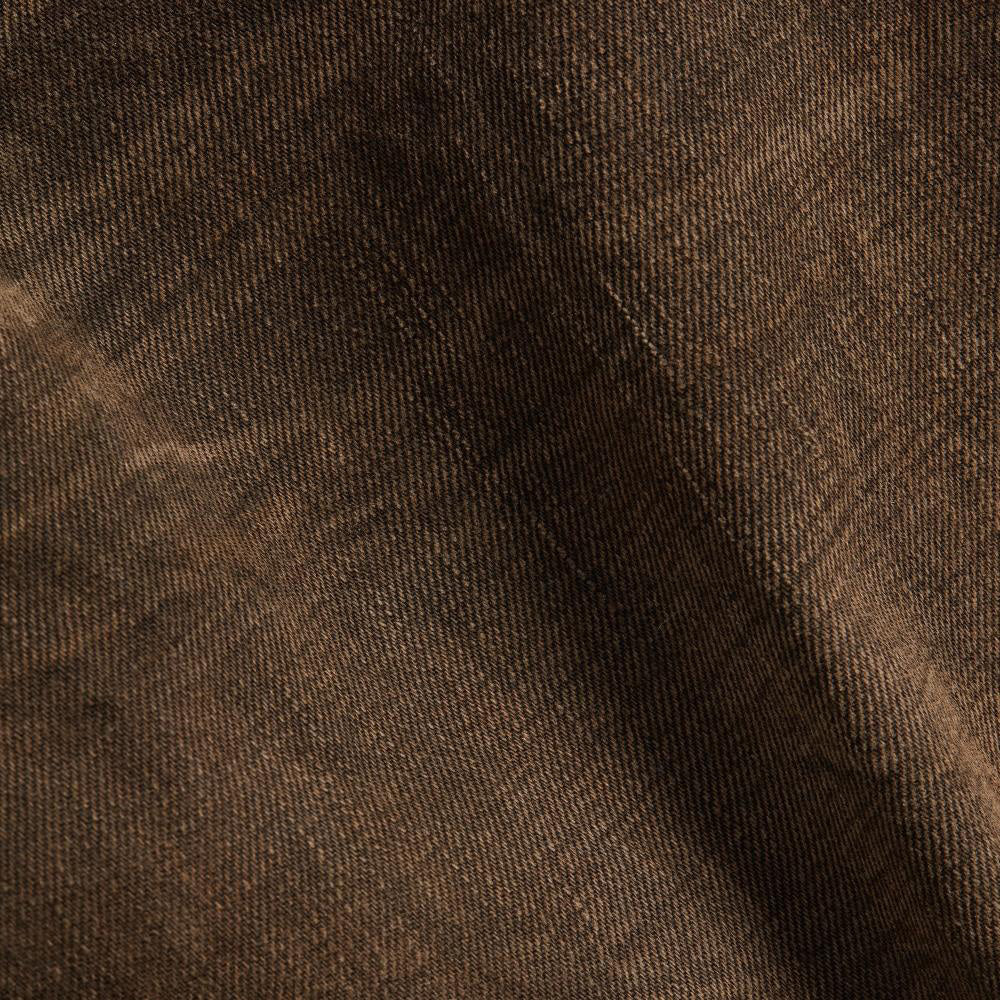RRL by Ralph Lauren Slim Fit 5 Pocket Denim Distressed Brown Wash - Image 3