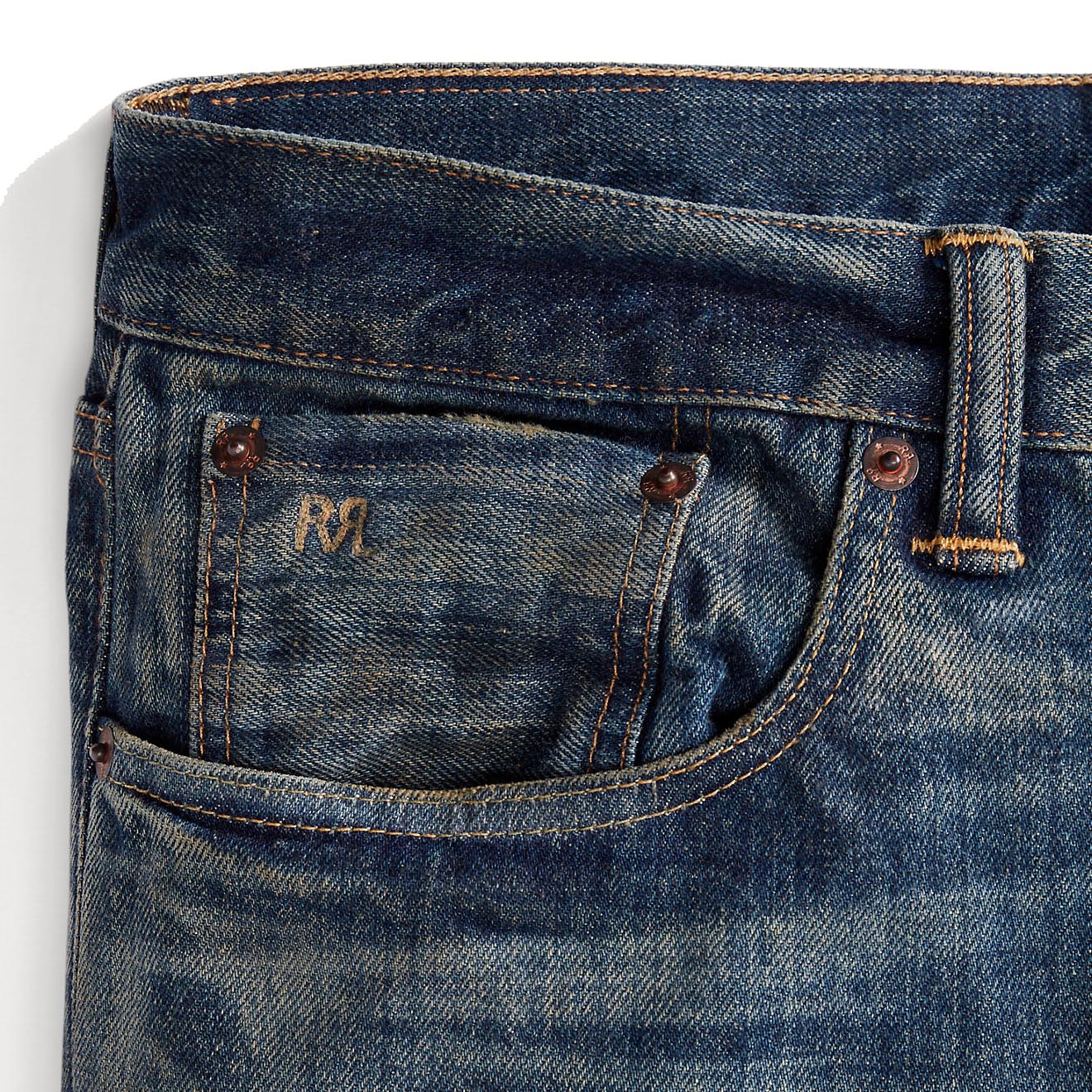 RRL by Ralph Lauren Slim Fit Belgrade Jean Belgrade Wash - Image 4
