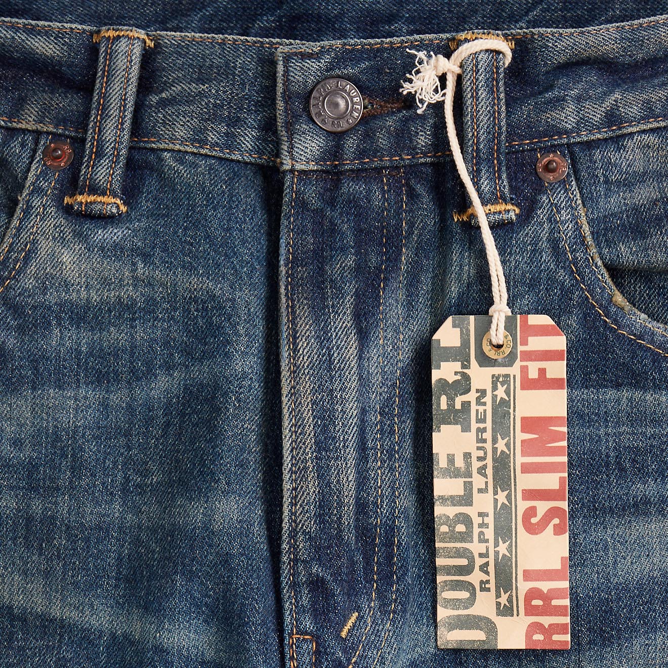 RRL by Ralph Lauren Slim Fit Belgrade Jean Belgrade Wash - Image 6