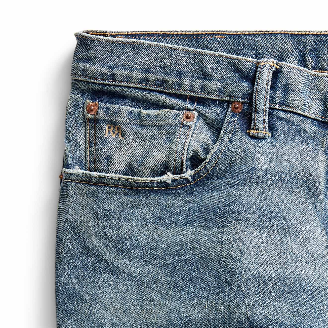 RRL by Ralph Lauren Slim Fit Jeans Eakins Wash - Image 3
