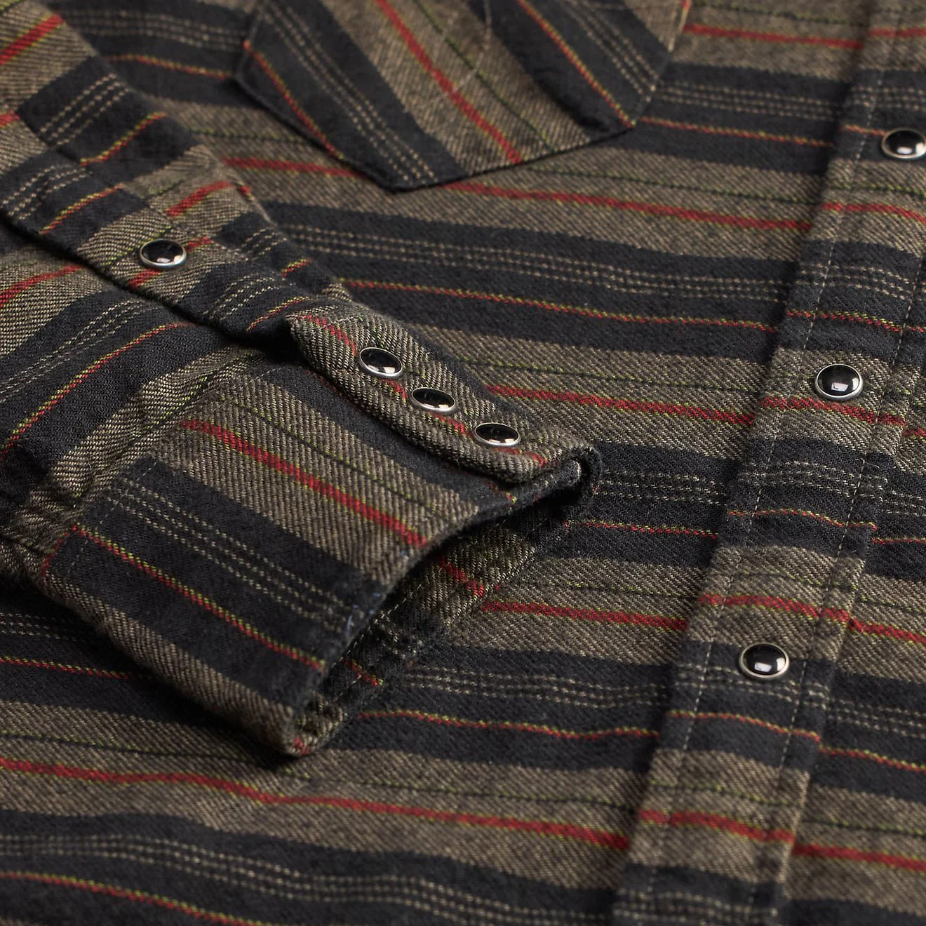 RRL By Ralph Lauren Slim Fit Plaid Twill Western Shirt Dark Navy Multi - Image 4