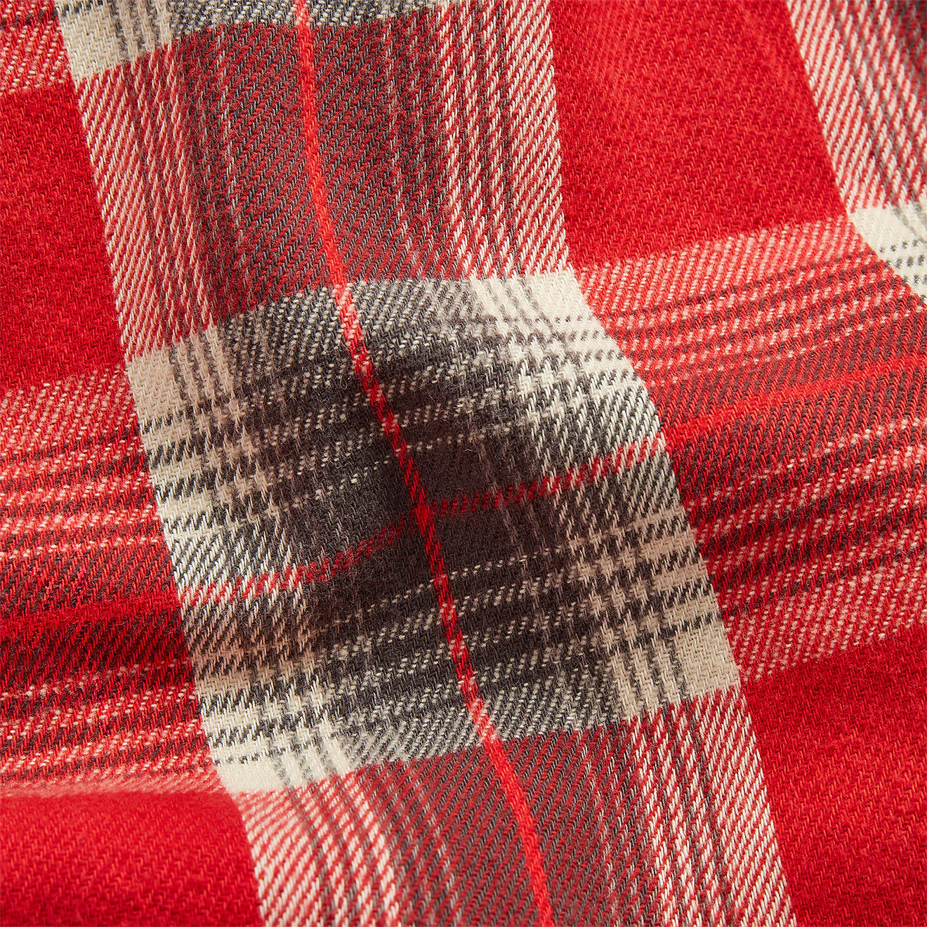 RRL by Ralph Lauren Slim Fit Plaid Twill Western Shirt Red / Grey - Image 6
