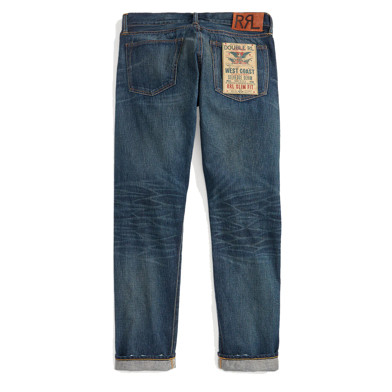 RRL by Ralph Lauren Slim Fit Ridgecrest Selvedge Jean Ridgecrest Wash - Image 2