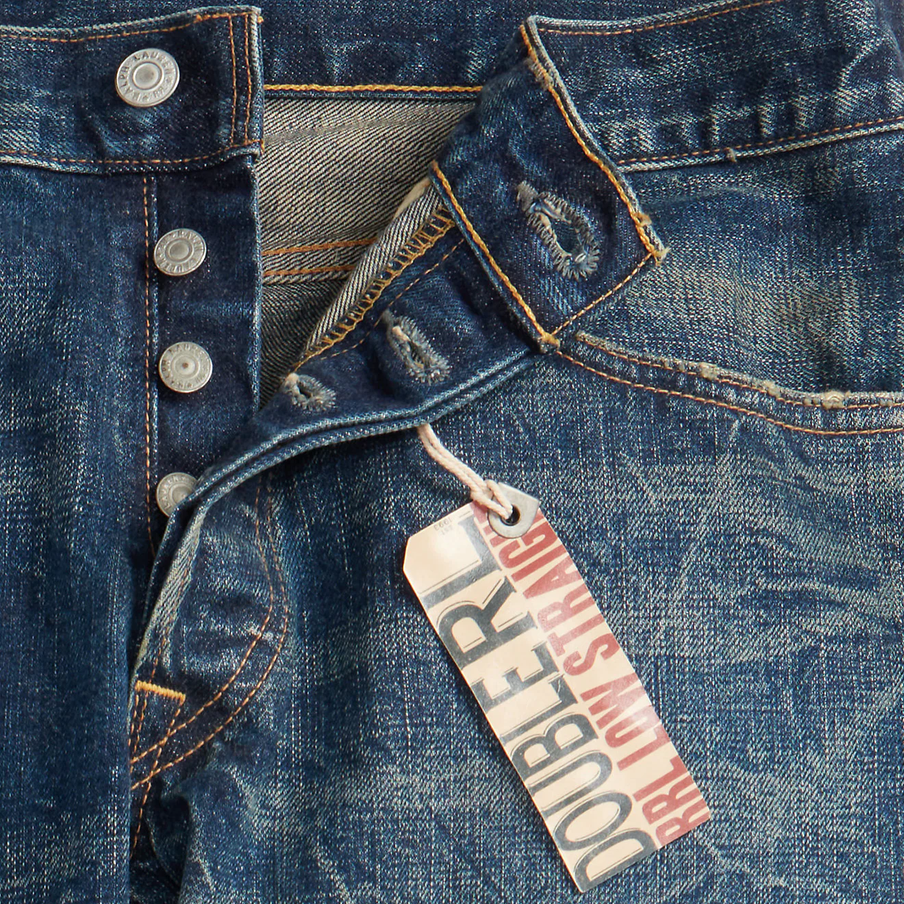 RRL by Ralph Lauren Slim Fit Ridgecrest Selvedge Jean Ridgecrest Wash - Image 6