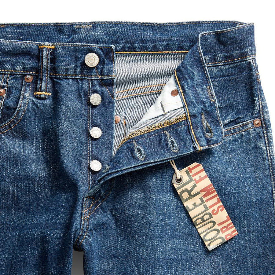 RRL by Ralph Lauren Slim Fit Selvedge Jean Eastridge Wash - Image 3