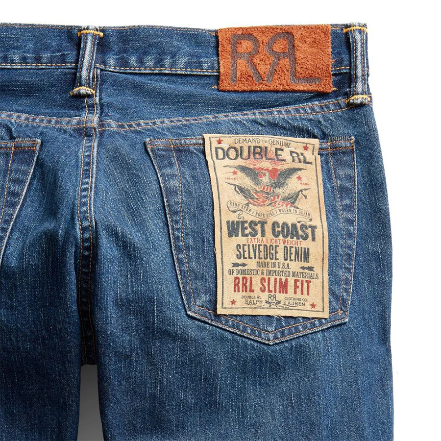 RRL by Ralph Lauren Slim Fit Selvedge Jean Eastridge Wash - Image 4
