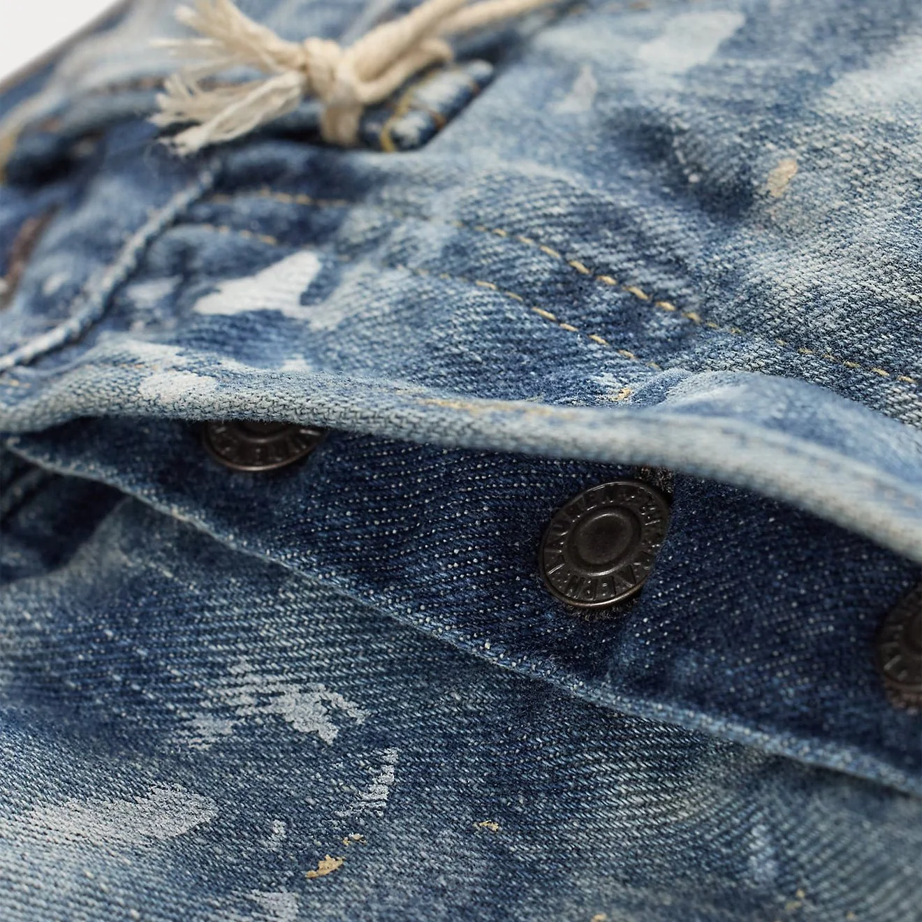 RRL By Ralph Lauren Straight Fit Distressed Jean Fenimore Wash - Image 4