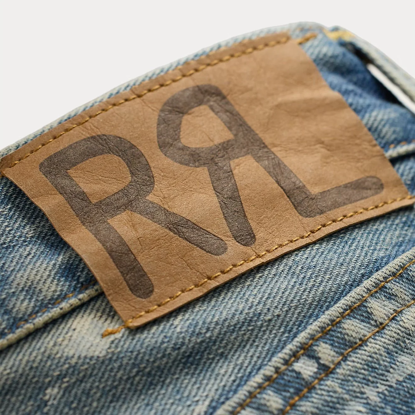 RRL By Ralph Lauren Straight Fit Distressed Jean Fenimore Wash - Image 5