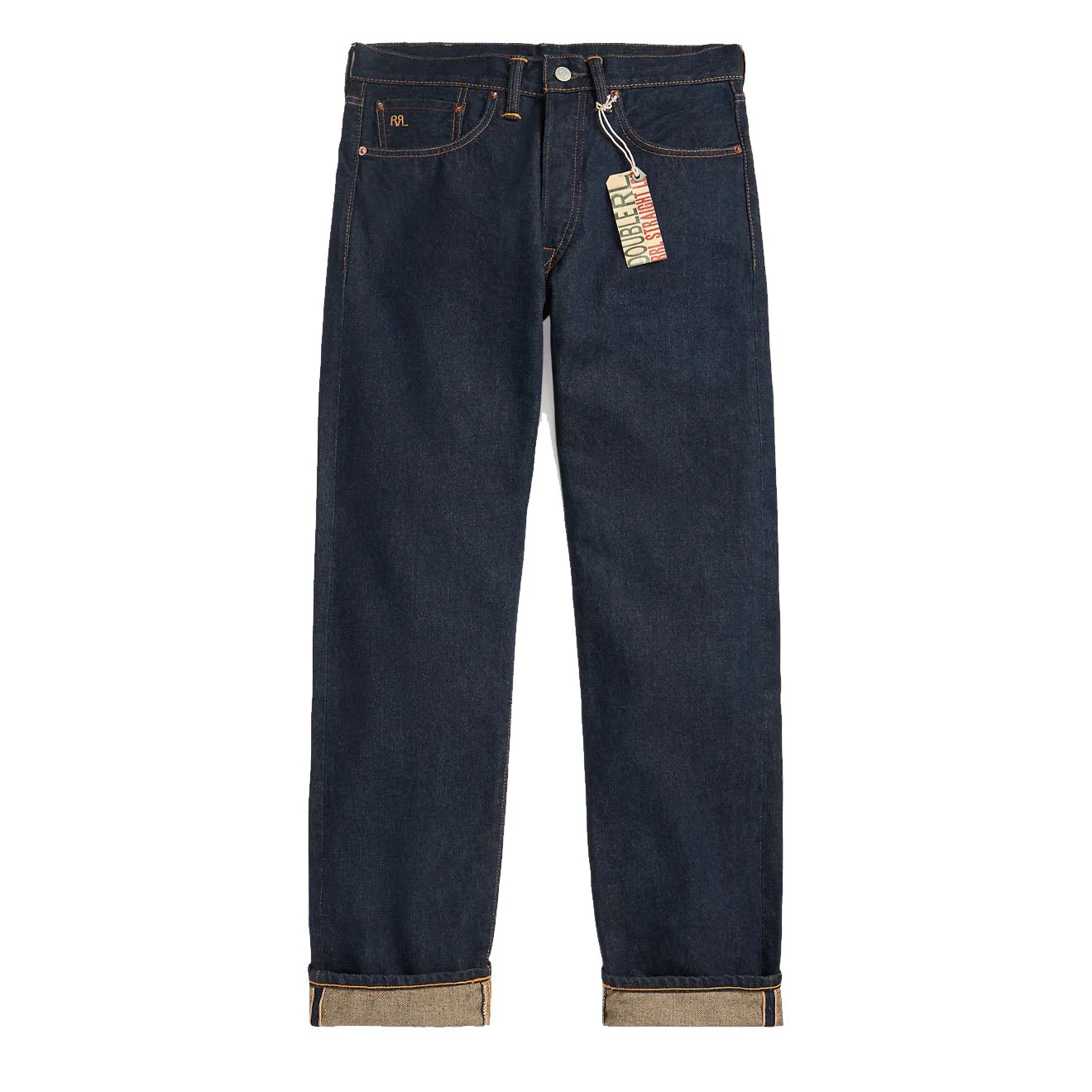 RRL by Ralph Lauren Straight Fit Low Waist Selvedge Jean Once Washed 3
