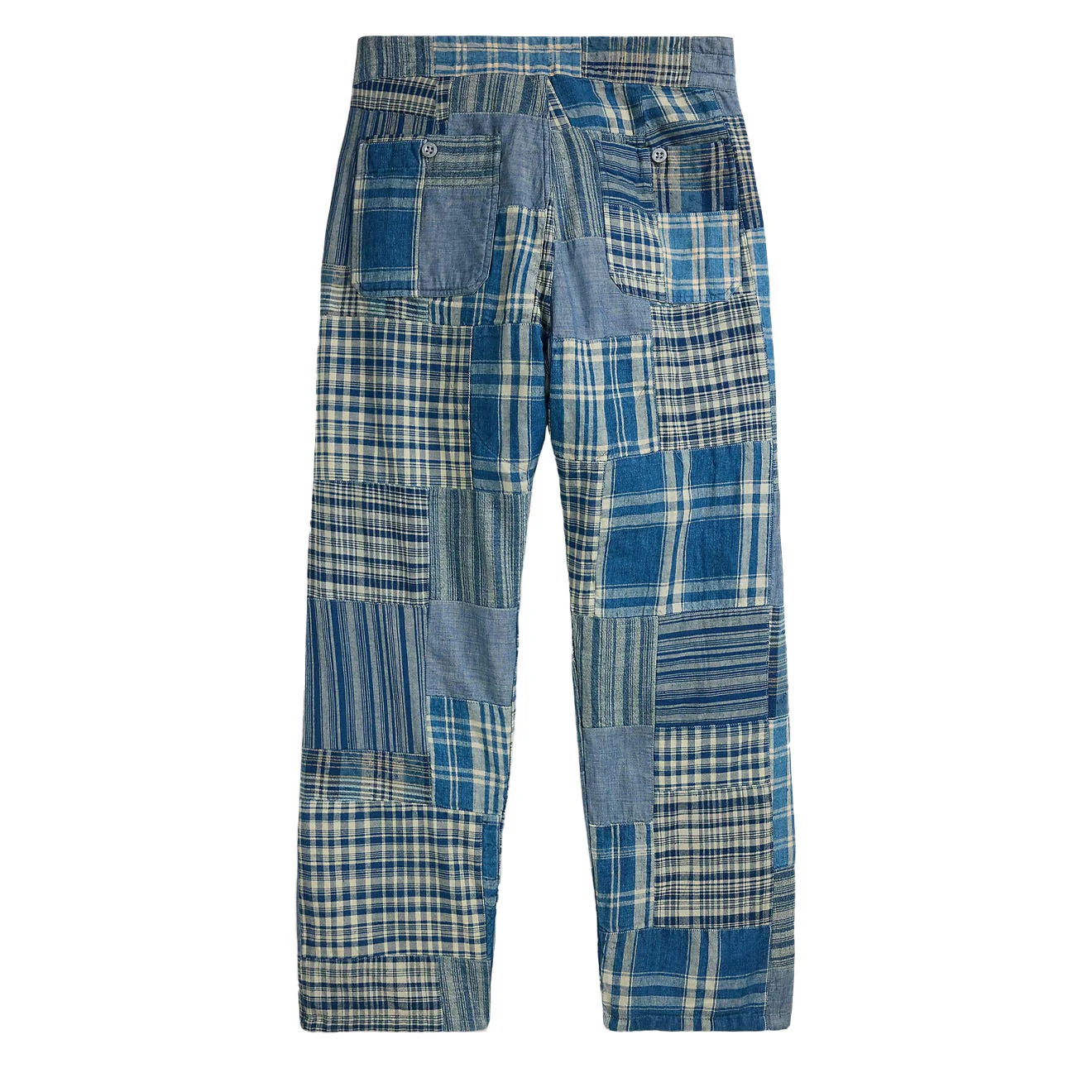 RRL By Ralph Lauren Stratford Flat Front Indigo / Creme Multi - Image 2