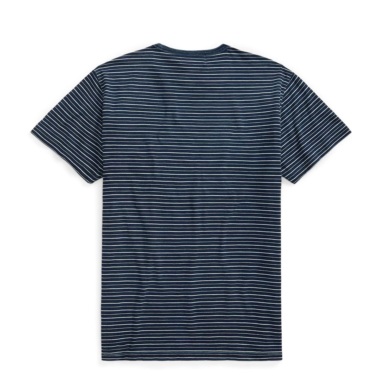 RRL By Ralph Lauren Striped Jacquard T-Shirt Indigo Multi - Image 2