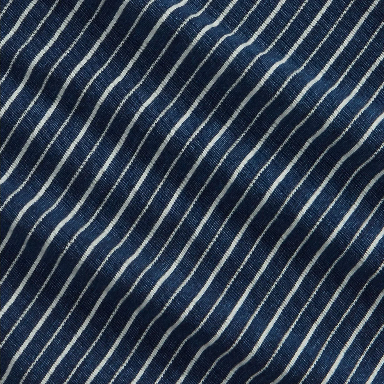 RRL By Ralph Lauren Striped Jacquard T-Shirt Indigo Multi - Image 3