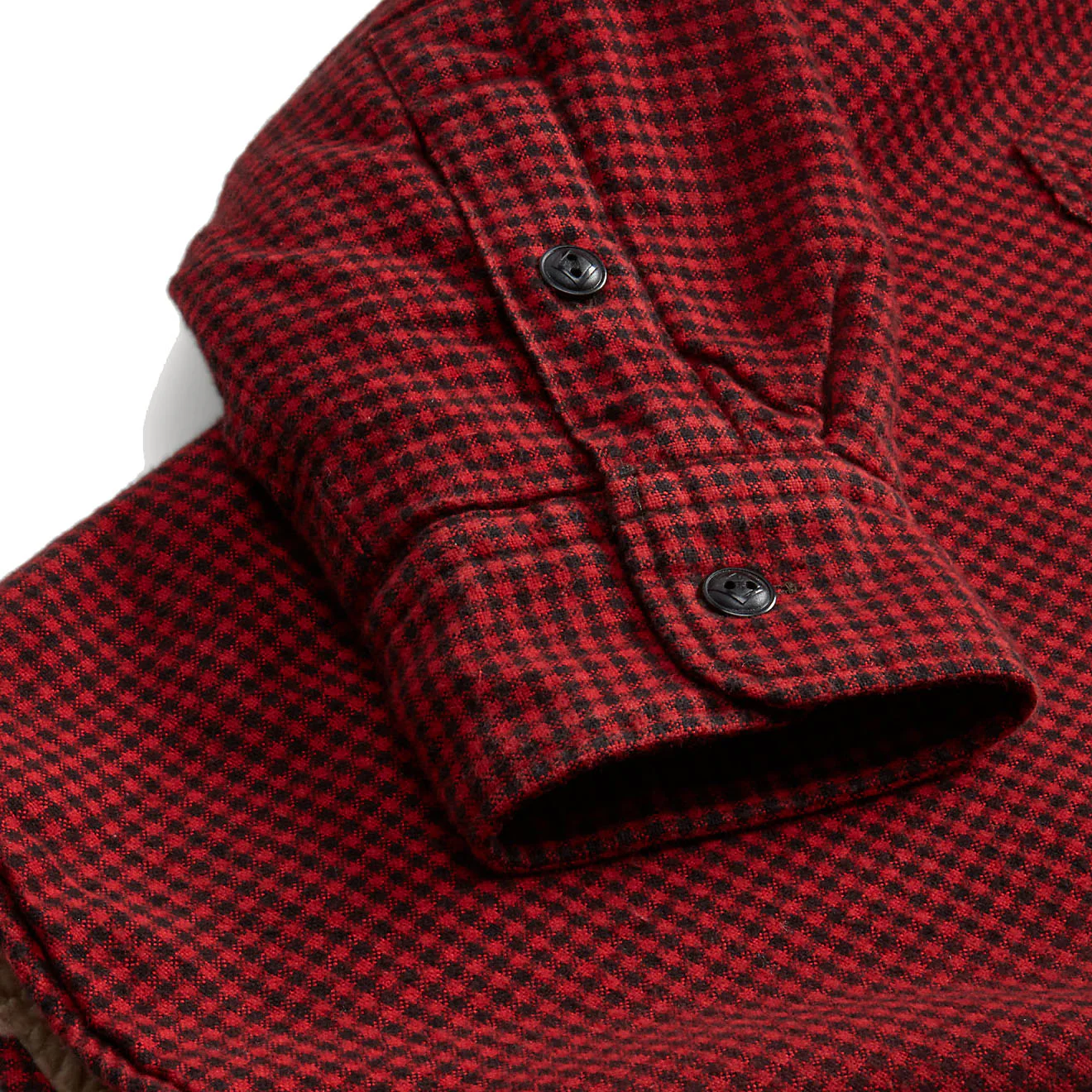 RRL by Ralph Lauren Vermont Cotton Twill Shirt Red / Black - Image 6