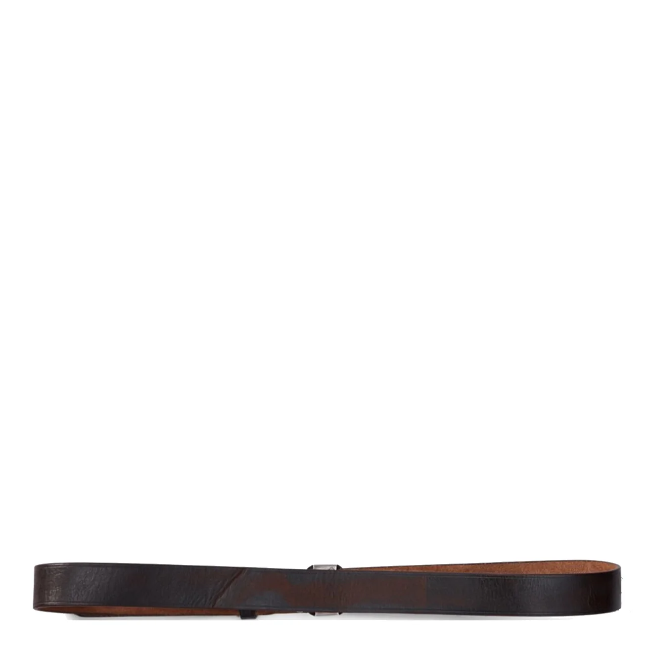 RRL by Ralph Lauren Vincennes Casual Tumbled Leather Belt Black - Image 2