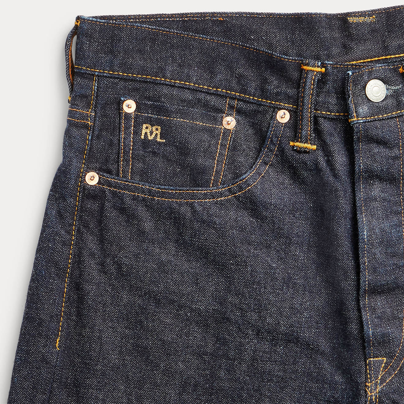 RRL By Ralph Lauren Vintage 5 Pocket East/West Selvedge Jean East / West Rinse - Image 3