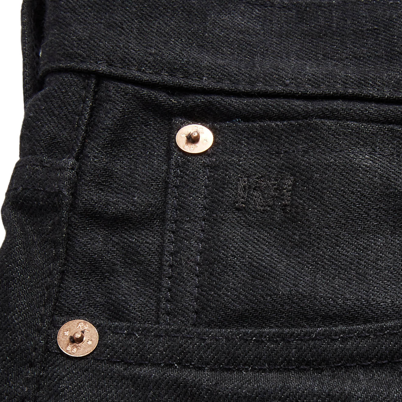 RRL by Ralph Lauren Vintage 5-Pocket New Black-on-Black Jean - Image 4