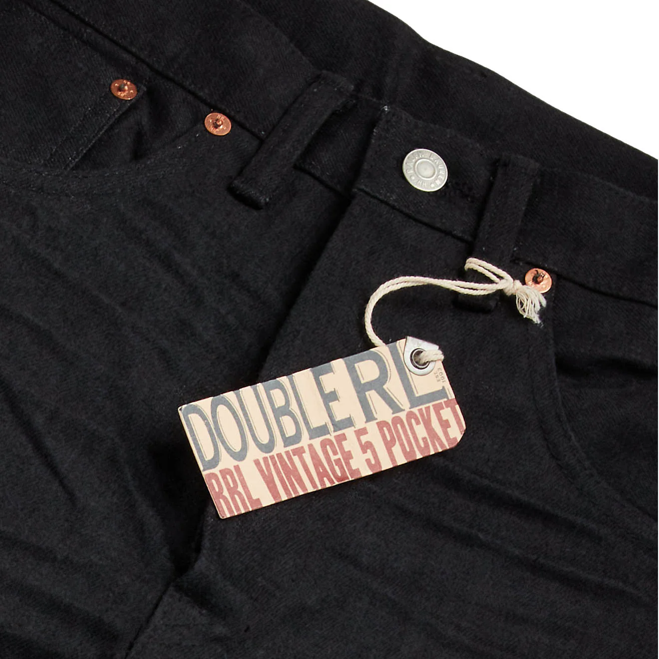 RRL by Ralph Lauren Vintage 5-Pocket New Black-on-Black Jean - Image 7