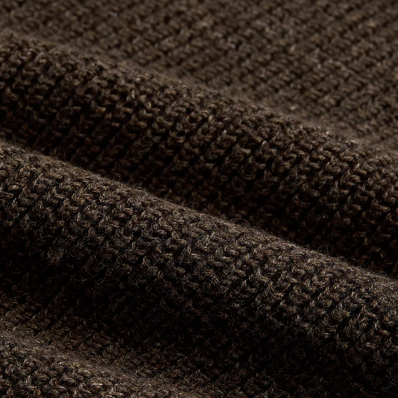 RRL by Ralph Lauren Waffle-Knit Cotton-Wool Jumper Dark Olive Heather - Image 5