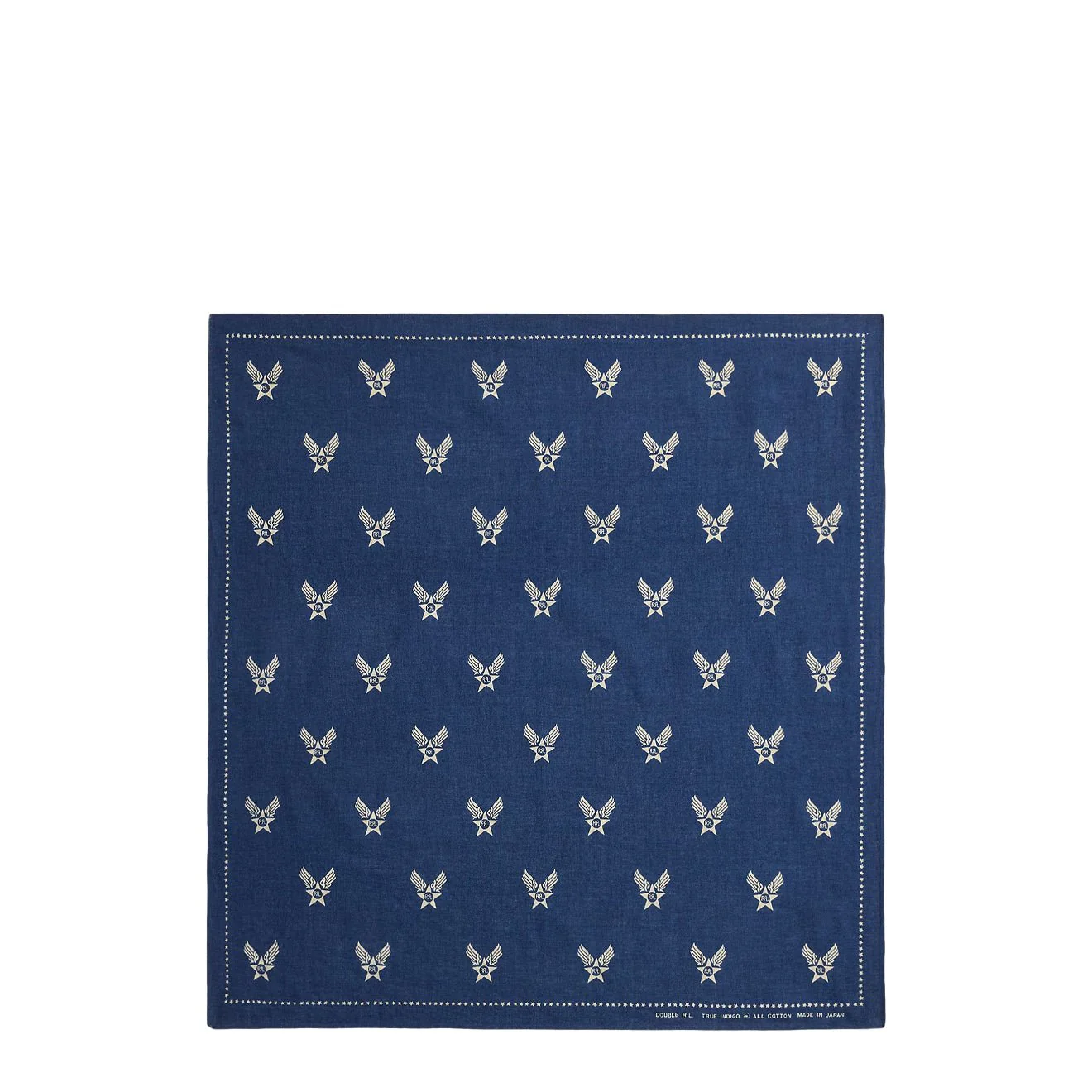 RRL By Ralph Lauren Winged-Logo Indigo Bandanna Indigo / Cream