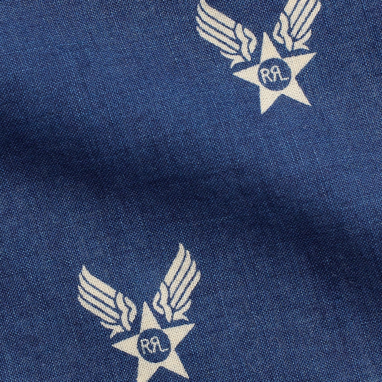 RRL By Ralph Lauren Winged-Logo Indigo Bandanna Indigo / Cream - Image 3