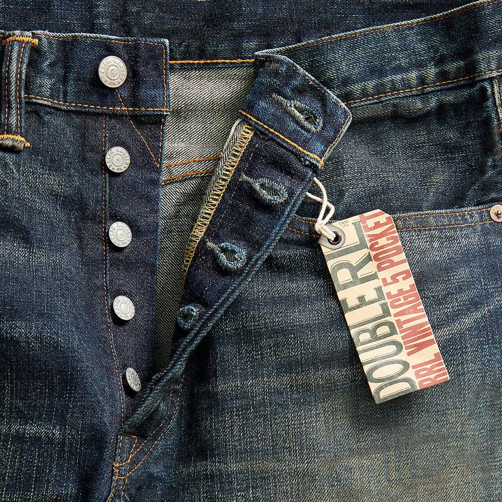 RRL by Ralph Lauren Vintage 5-Pocket Fit Selvedge Jean Givins Wash - Image 4