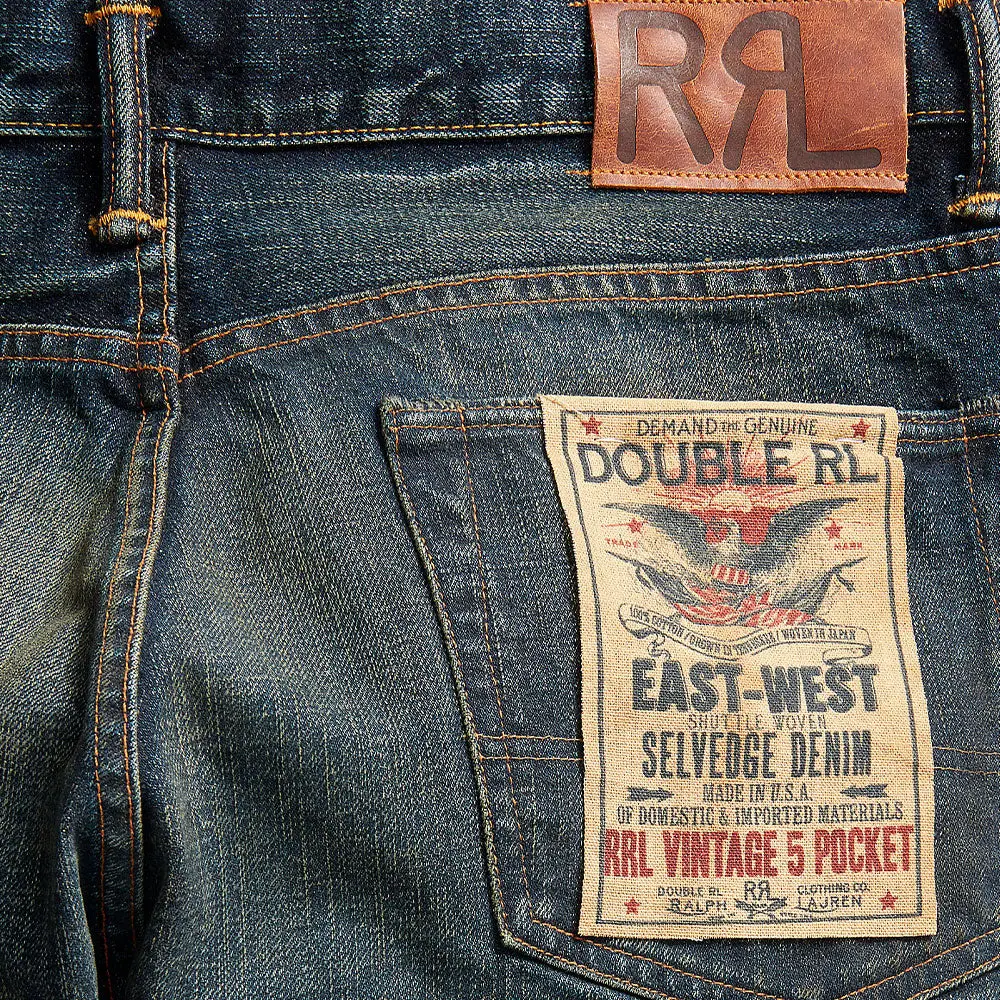 RRL by Ralph Lauren Vintage 5-Pocket Fit Selvedge Jean Givins Wash - Image 5