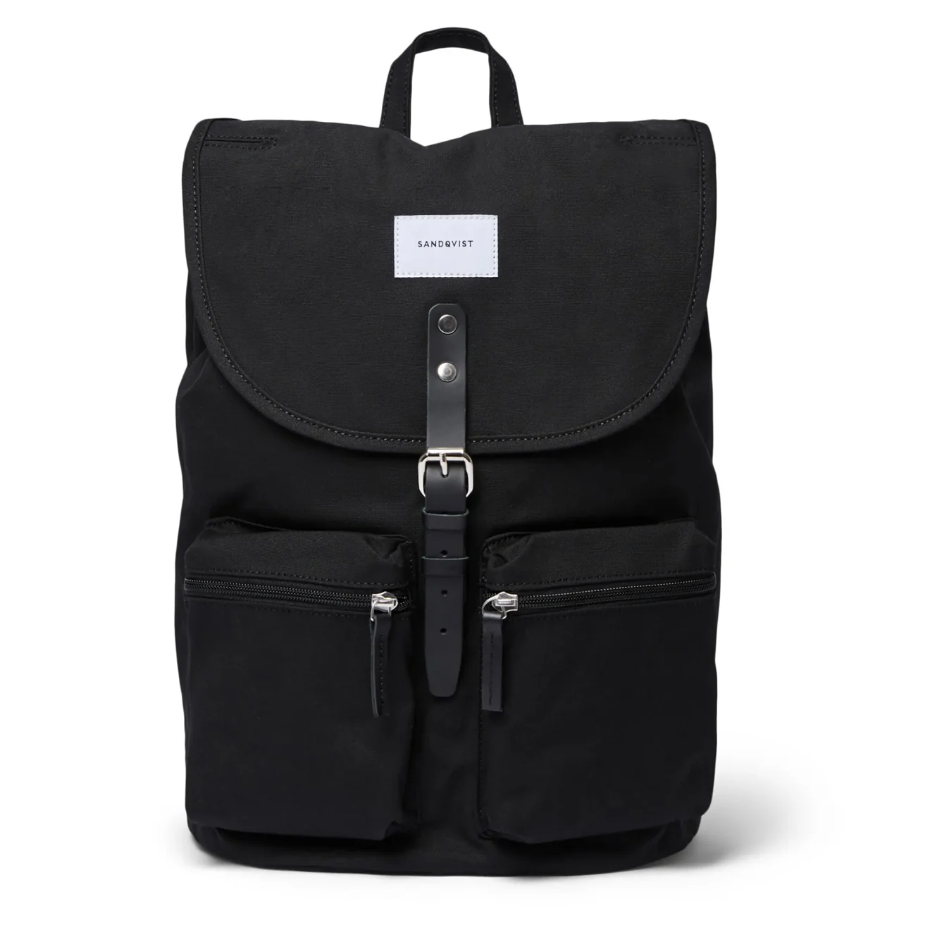 Sandqvist Roald Bag Black with Black Leather